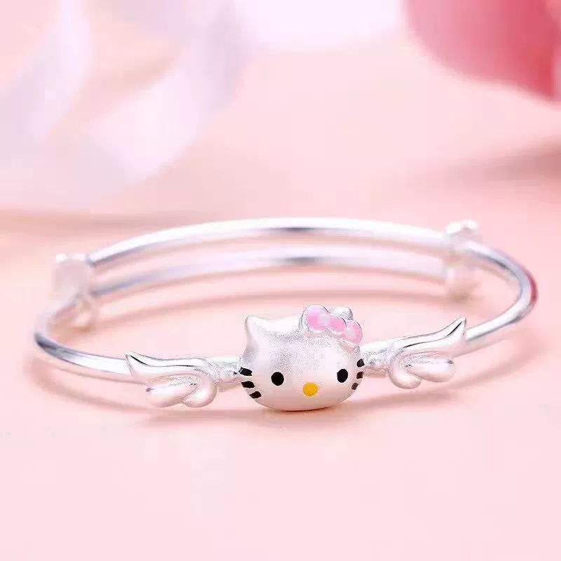 Hello Kitty, брендовый маленький дизайнерский мультяшный браслет высокого качества для учеников начальной школы, подарок на день рождения