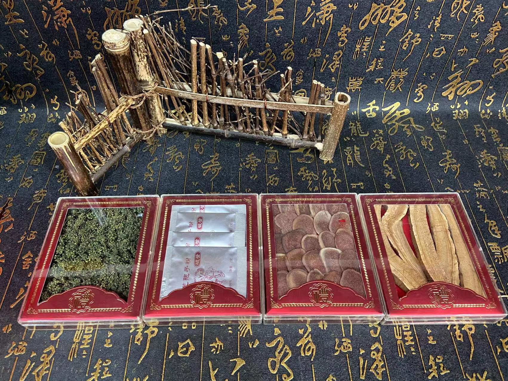 Changbai Mountain Five Treasures Gift Box Ginseng Deer Antler and Reishi Slices for Soup and Wine specifications