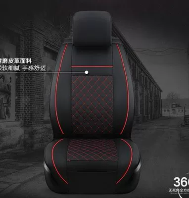 Jiangling Shunda Light Truck Seat Cover Leather Cover Cushion Cover Seat Cover Single Row Double Row Special Seat Cover Universal for All Seasons (Seat cushion, seat cover) - black-red-line-single-seat-standard-version-special-size-to-find-customer-service