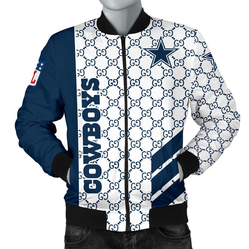 Independent Site Floral Patchwork Cowboys Dallas Cowboys American Nfl Football Print Men's Flight Jacket