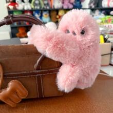 会唱歌扭头学说话猫头鹰毛绒玩偶公仔可爱ins风包挂件少女心萌宠