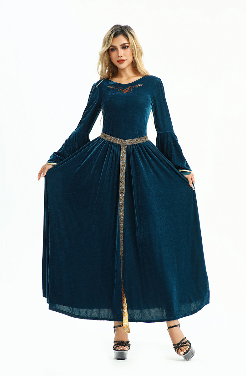 20.26million Costume Vintage Court Style European Farm Peasant Medieval Renaissance Dress_ecoleips.com