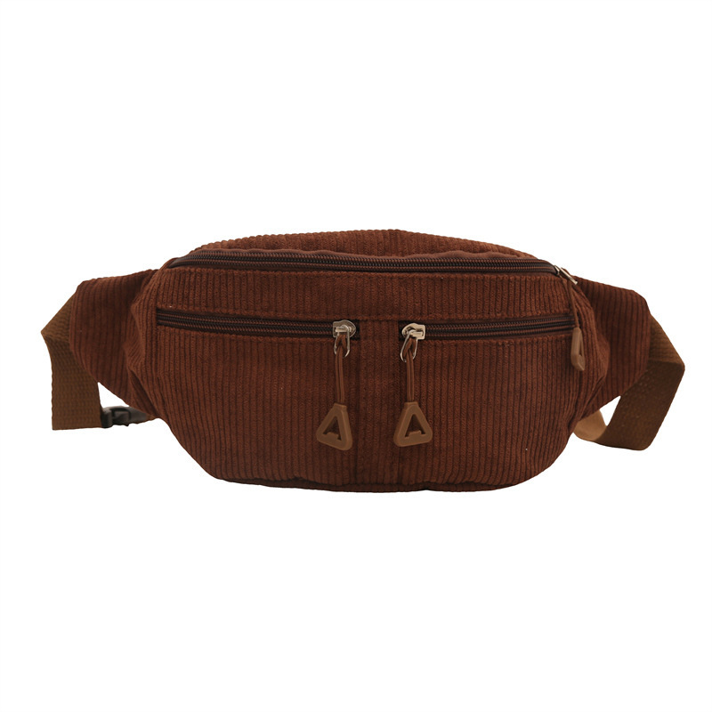 Bolso de velcro de cordillera para mujeres 2024 otoño nuevo bolso de pecho simple de gran capacidad de hombro casual bolso de cintura