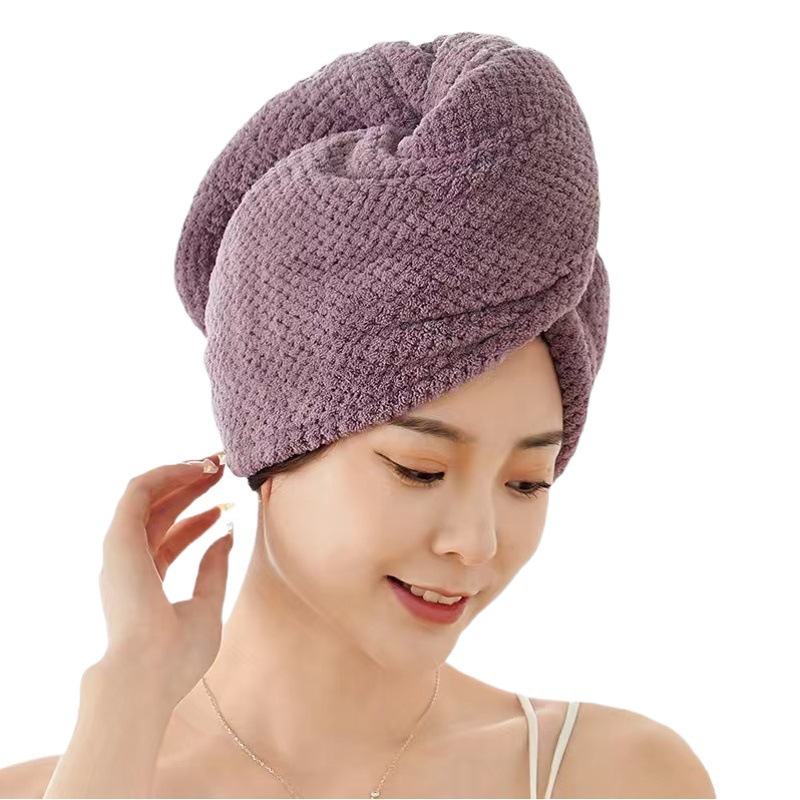 Dry Hair Cap Thickened Soft Water Absorbent Adult Quick-drying Shower Cap Japanese Style Hair-free Home Bathing Duoduo Shake Tone Explosive Style
