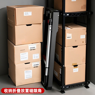 Handcart Cargo Trailer Folding Trolley for Carrying Goods, Lightweight, Silent, Portable Household Transport Cart