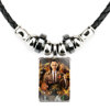 Marvel Movie Loki Loki Rocky Balls Pearl Neckpiece Skin Rope woven hip -hop personal necklace black gallstone jewelry