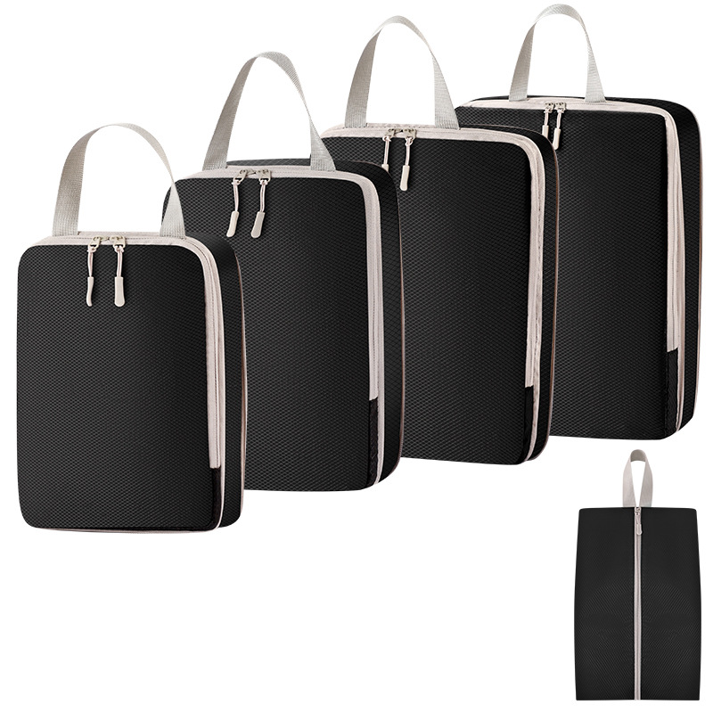 4 장 세트 + 신발 가방 [5 장 블랙]]