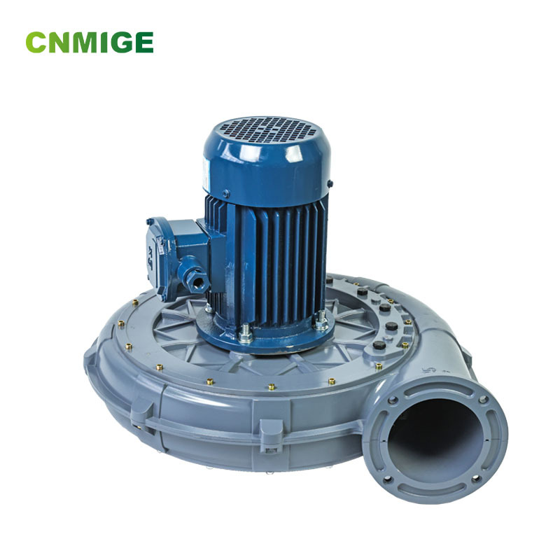 透浦式中压风机TB125-3铝壳粉尘防爆工业除尘器专用引风机