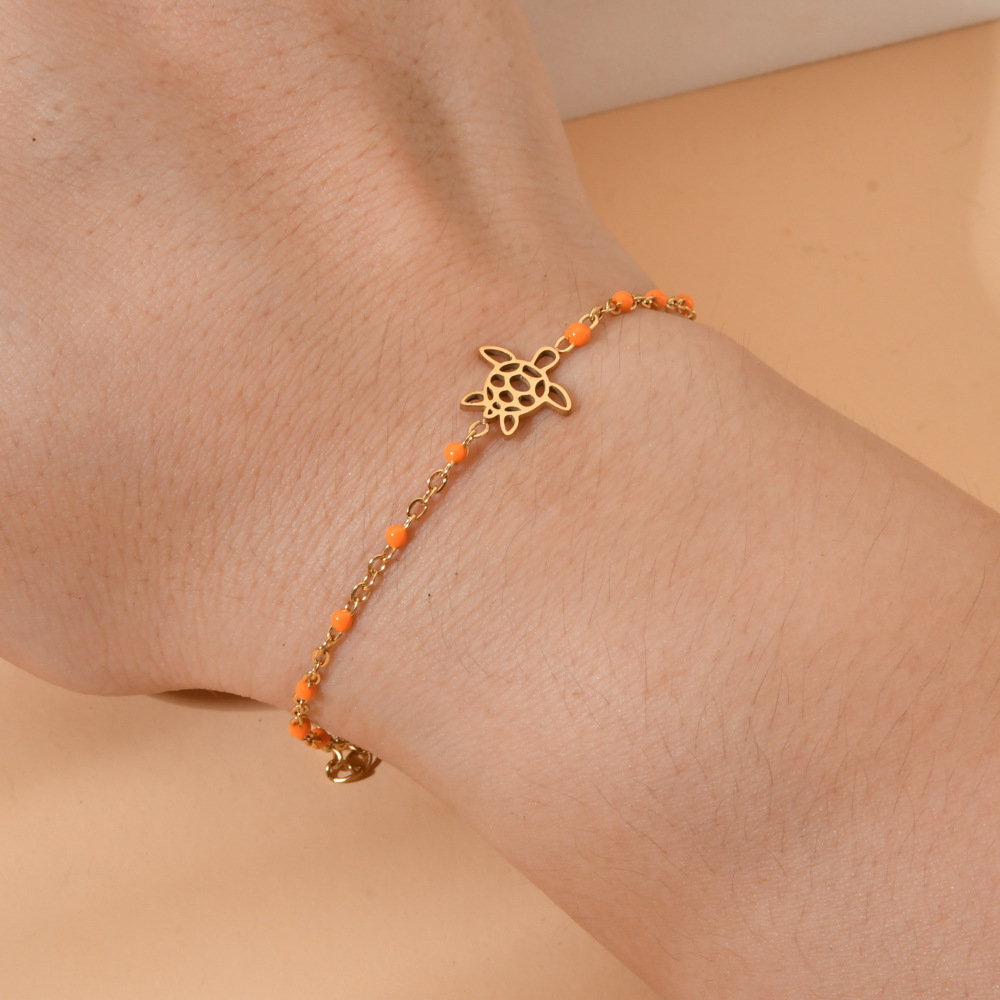 Cute Tortoise Stainless Steel Plating Bracelets display picture 11