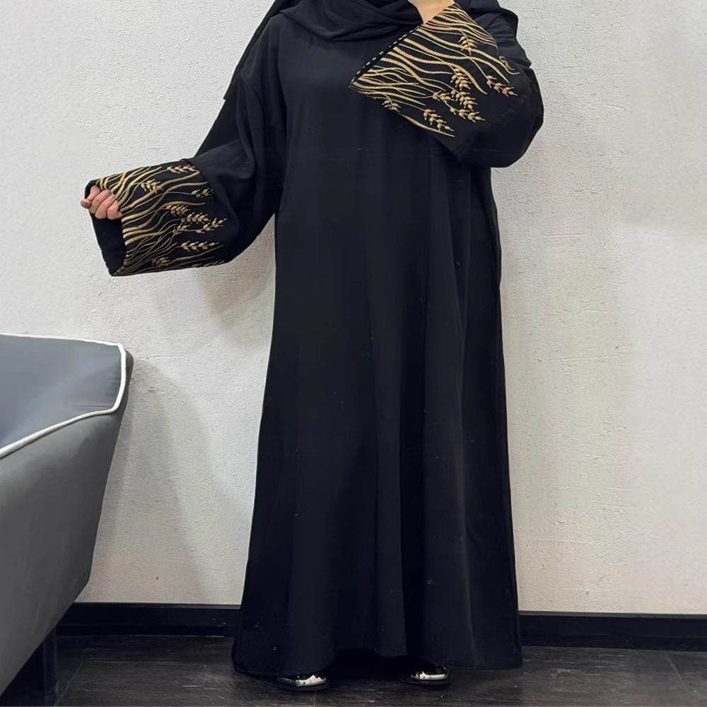 F430 Foreign Trade Cross-border E-commerce Dubai Arab Embroidered Robe Fashion Long Dress In Stock_ecoleips.com
