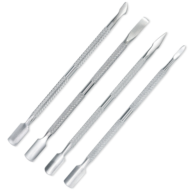Cross-border nail art double-headed dead skin push stainless steel nail removal steel push nail art manicure care tools wholesale Cross-border nail art double-headed dead skin push stainless steel nail removal steel push nail art manicure care tools wholesale