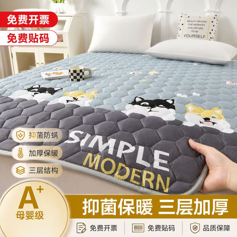 Mattress Soft Pad Dormitory Student Tatami Single Bedding Home Bedroom Non-Slip Milk Velvet Bed Protector Mattress Soft Pad Dormitory Student Tatami Single Bedding Home Bedroom Non-Slip Milk Velvet Bed Protector