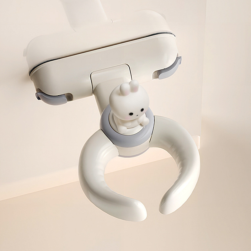 Soporte de artefacto de baño para niños plegable montado en la pared Soporte de ducha para bebé sin perforación Clip de fijación de ventosa para bebé