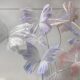 New Silk Butterfly floral wedding scene background wall decoration outdoor window layout three-dimensional simulation butterfly