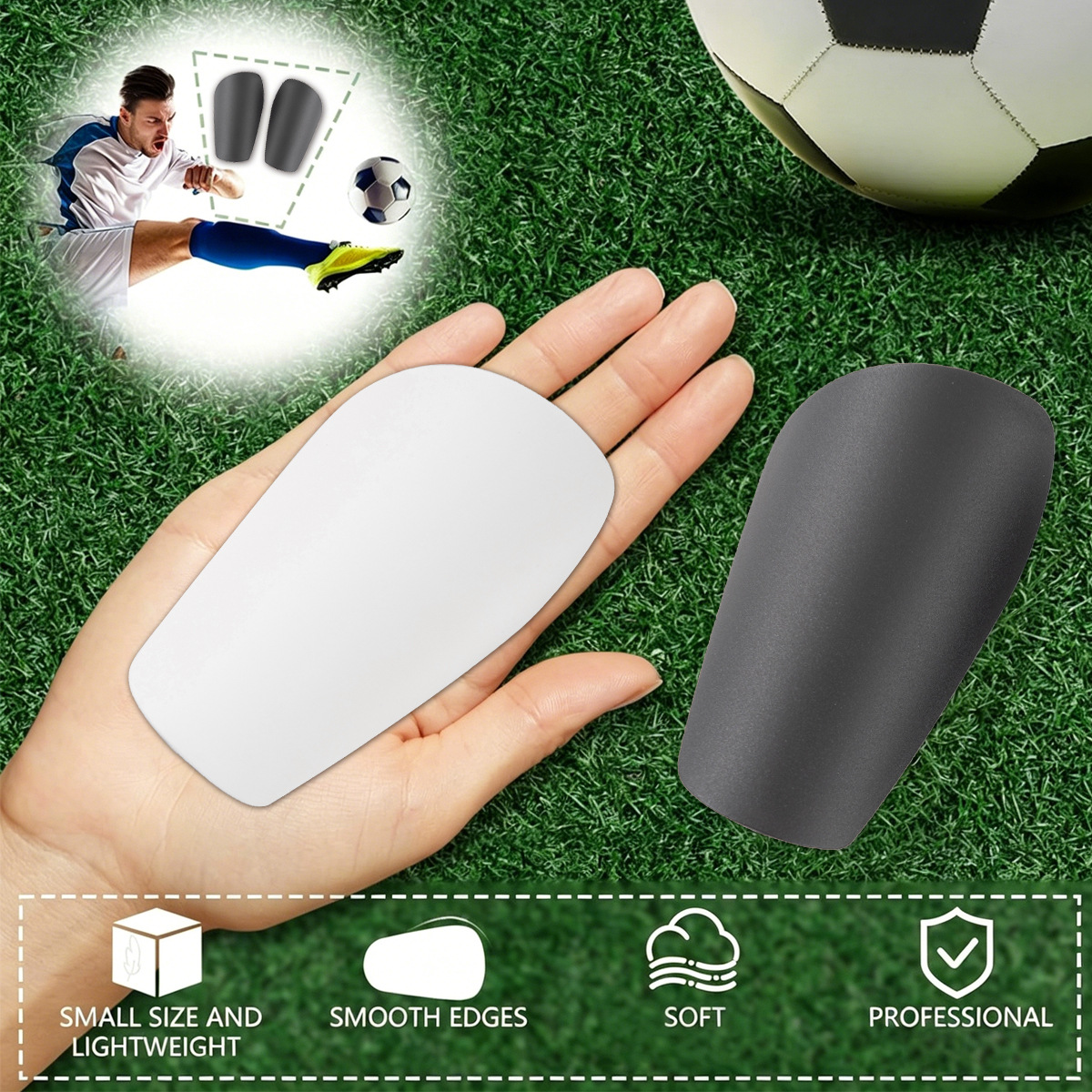 Football Shin Guard Children's and Adult Sports Protection Inserts