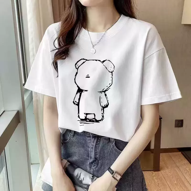 Футболка европейского стиля летняя короткий рукав, размеры L–5XL