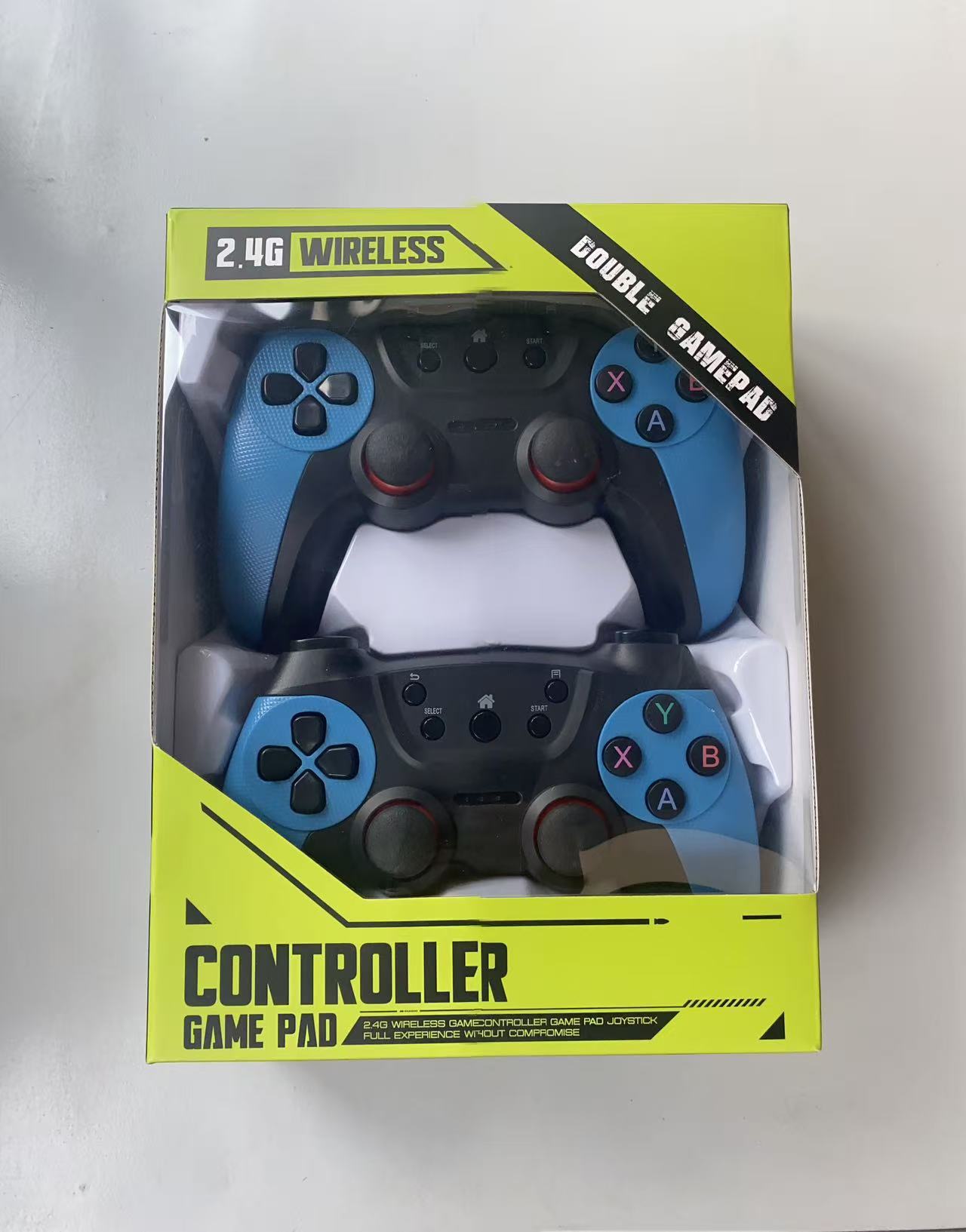 Fabricante suministro directo 2.4g inalámbrico controlador de juegos doble doble Android TV controlador de juegos multifuncional