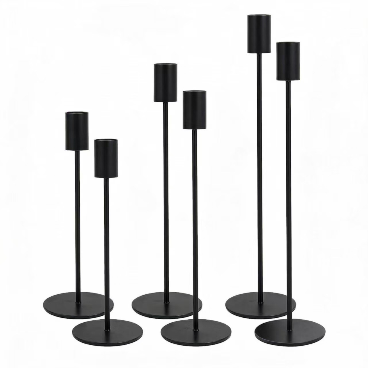 Ventas calientes de candelabros de cilindro recto Amazon candelabros de hierro forjado candelabros de oro europeo simple candelabros de seis piezas calientes image 14