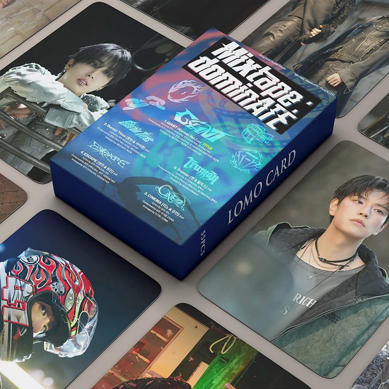 Предпродажа 55 карточек альбома Stray Kids Mixtape dominATE kpop lomo card