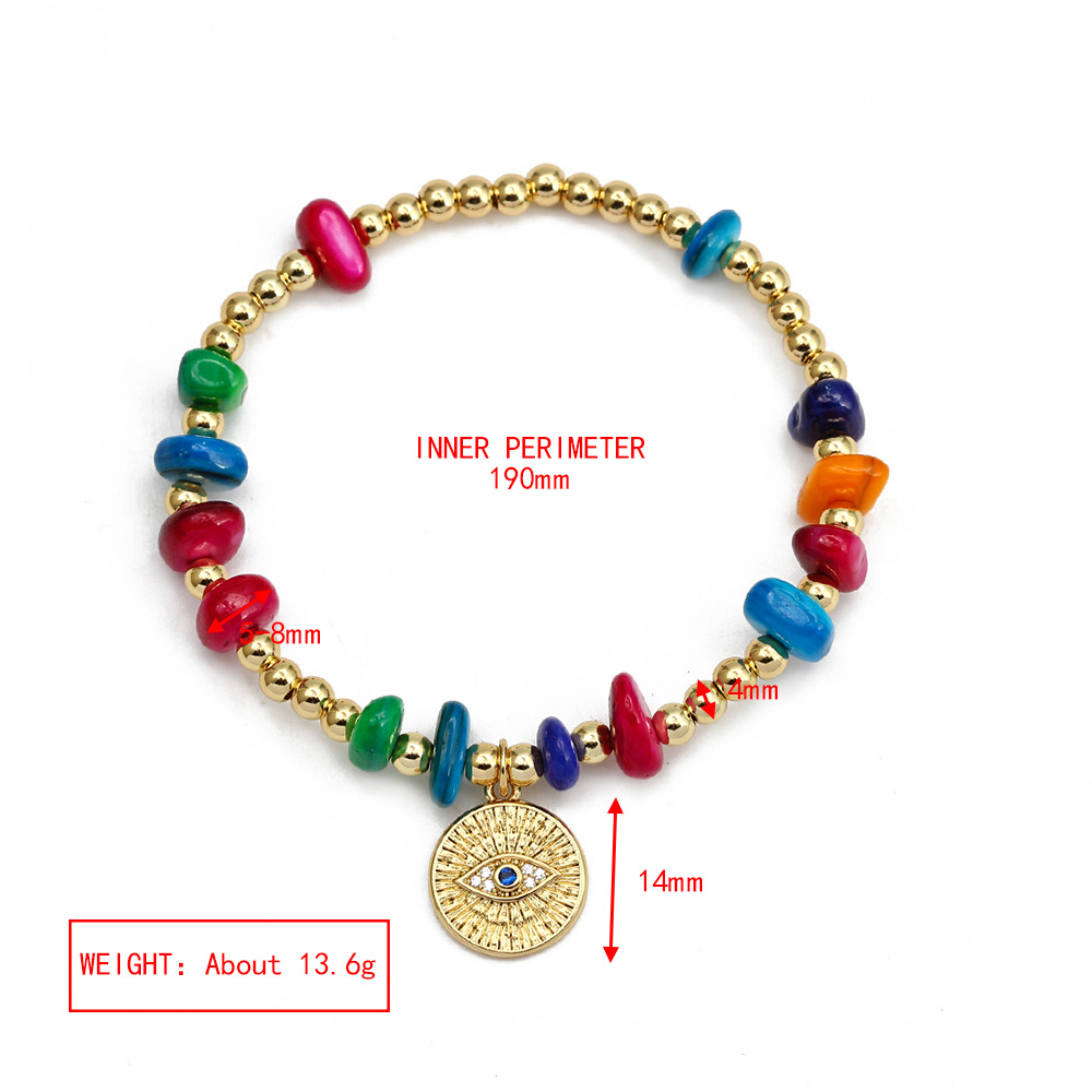 Fashion Eye Copper Inlay Zircon Bracelets 1 Piece