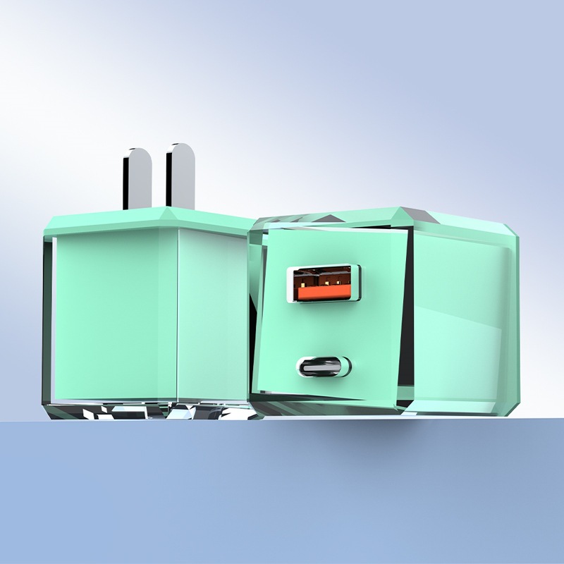 Cabeza de relleno de cubo de hielo pequeño A + C DOBLE BOCA Verde