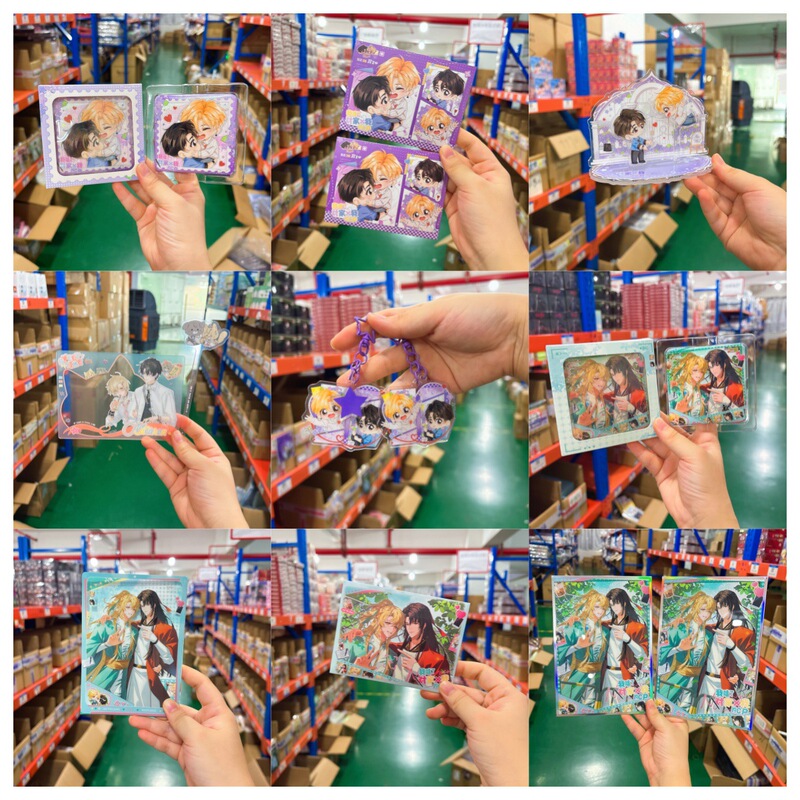 Officially Licensed "I'M Dating My Rival X My Cp" Badge Standee Pendant Anime Merchandise Collection