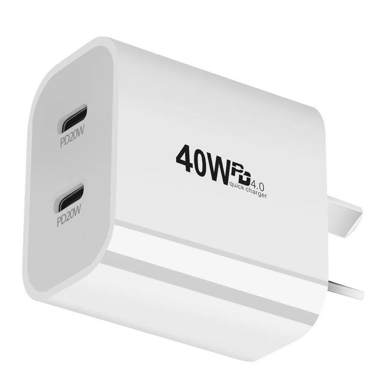 40W Australian standard dual PD charger 20W dual TYPE-C adapter new Australian standard PD dual port mobile phone charger 40W Australian standard dual PD charger 20W dual TYPE-C adapter new Australian standard PD dual port mobile phone charger