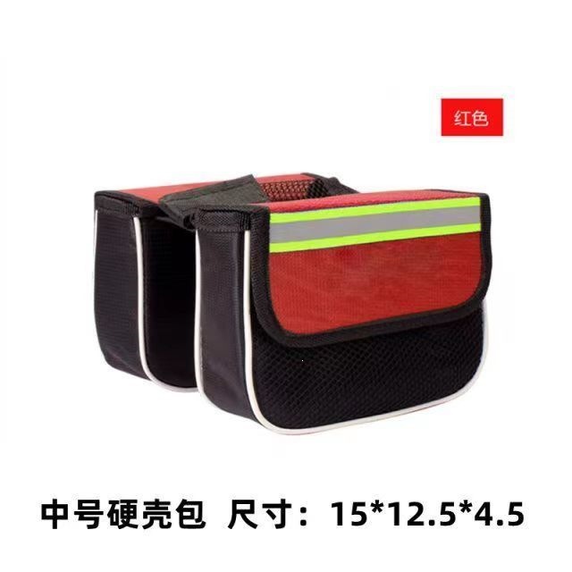 Bolsa de vigas de bicicleta de alta capacidad de bicicleta de montaña bolsa de vigas delanteras bolsa de silla bolsa de teléfono celular impermeable accesorios de equipo de ciclismo