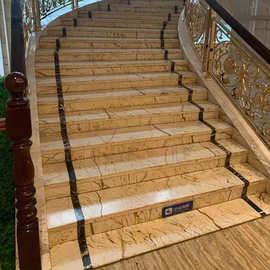Polished Marble Stair Tread Custom Stone Staircase Steps