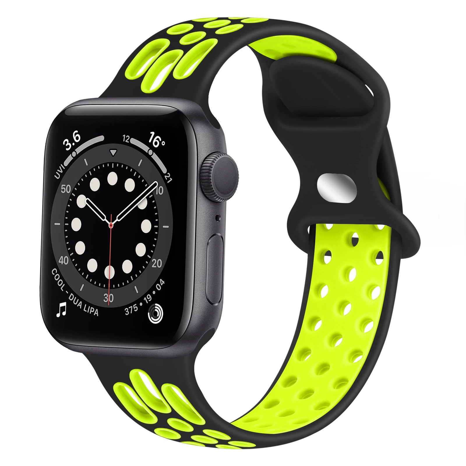 Подходит для Apple Applewatch ремешок iwatch s11/10/9 Nike двухцветный силиконовый ремешок для часов