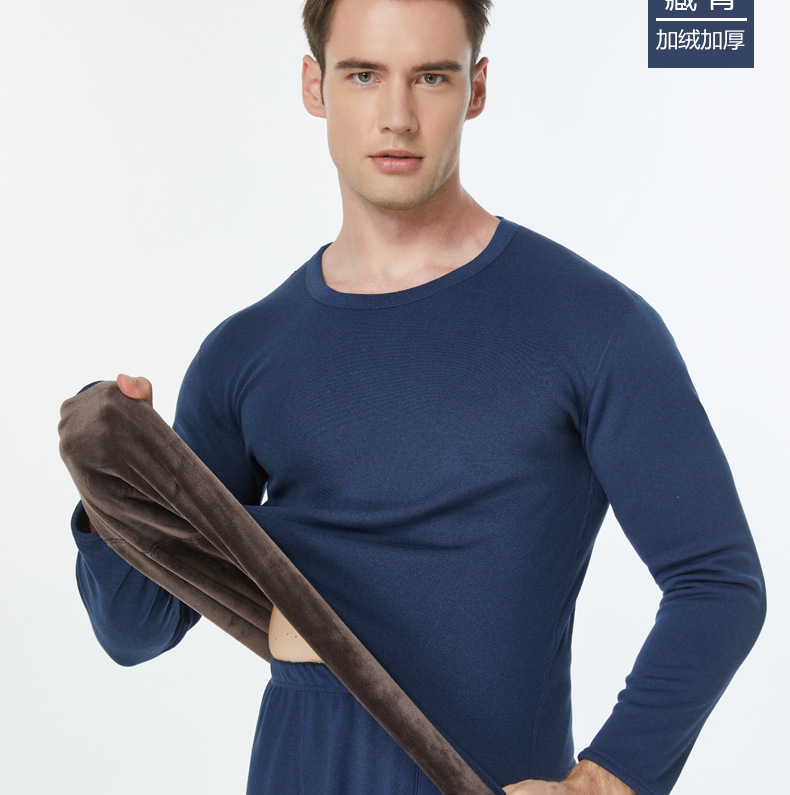 加绒保暖套装超柔_15