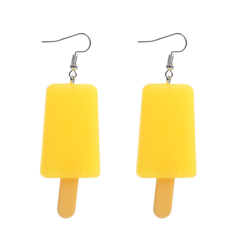 Daily Occasion Resin Material Cute Geometric Star Resin Patchwork Earrings
