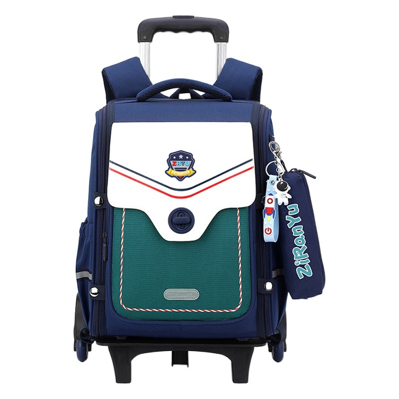 Peces naturales nuevos niños y niñas estudiante de la Escuela Primaria trolley mochila Grado tres a seis desmontable subir escaleras