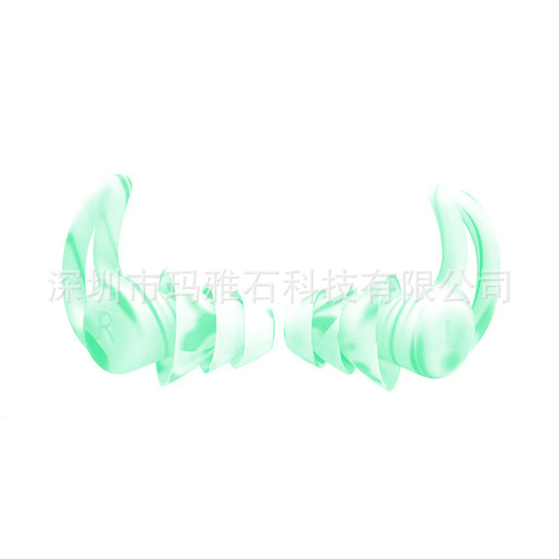 Aleta de tiburón tapones para los oídos de silicona Mute sueño tapones para los oídos reducción de ruido tapones para los oídos a prueba de sonido impermeable natación al por mayor anti-ruido