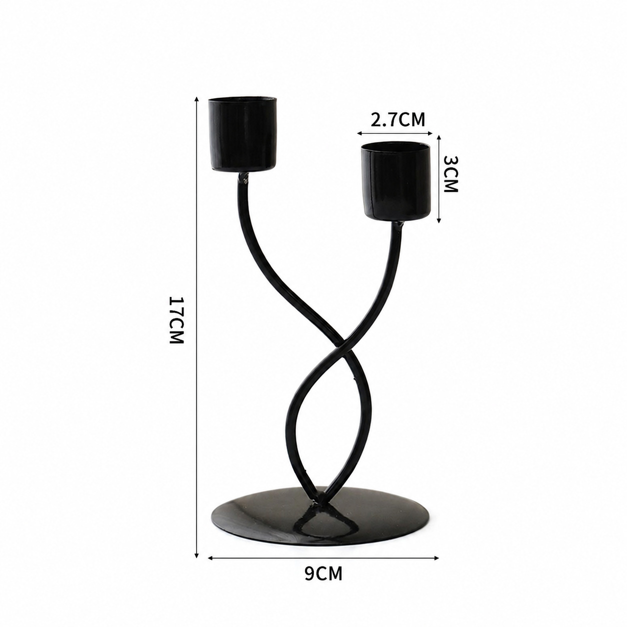 Candelabro de Hierro de Mesa Estilo Europeo para Cena Romántica y Sala de Estar image 10