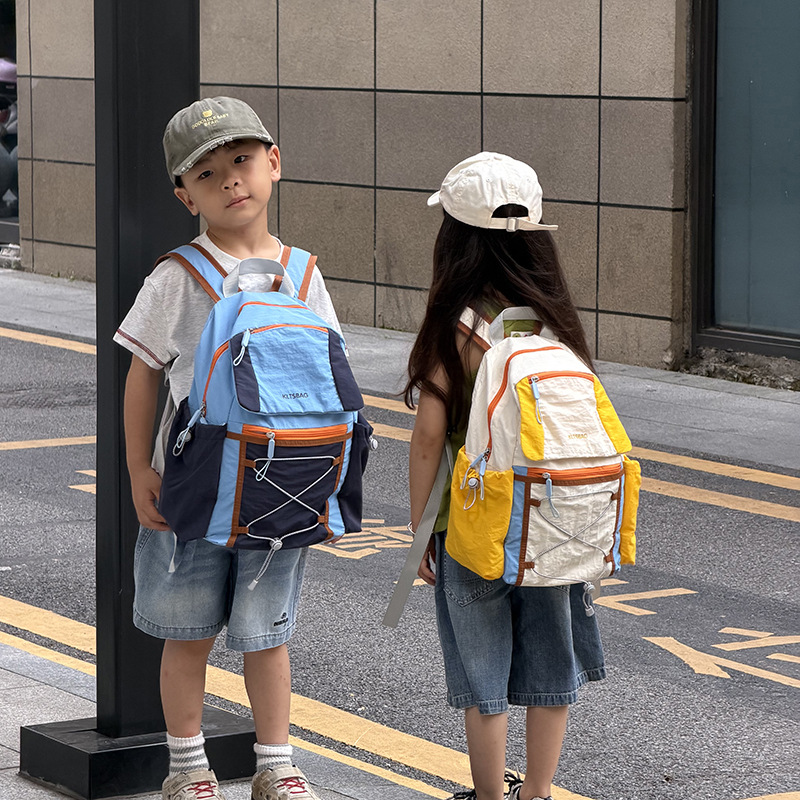 KOCDR 2026 신상 초경량 컬러배색 백팩 대용량 초등학생 현장학습 책가방