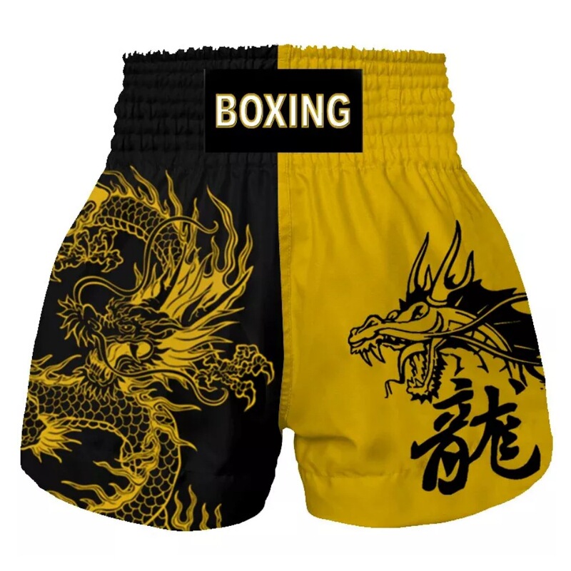 Thai boxing shorts men and women can kick boxing fighting mma sanda combat training fitness shorts