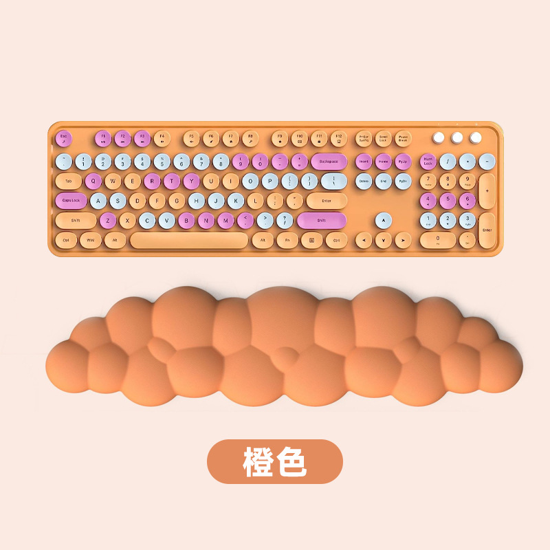 Nuevo producto transfronterizo, teclado de nube, reposamanos, reposamanos, cuero, escritorio antideslizante, soporte de muñeca para mecanografía de oficina, reposamanos para teclado
