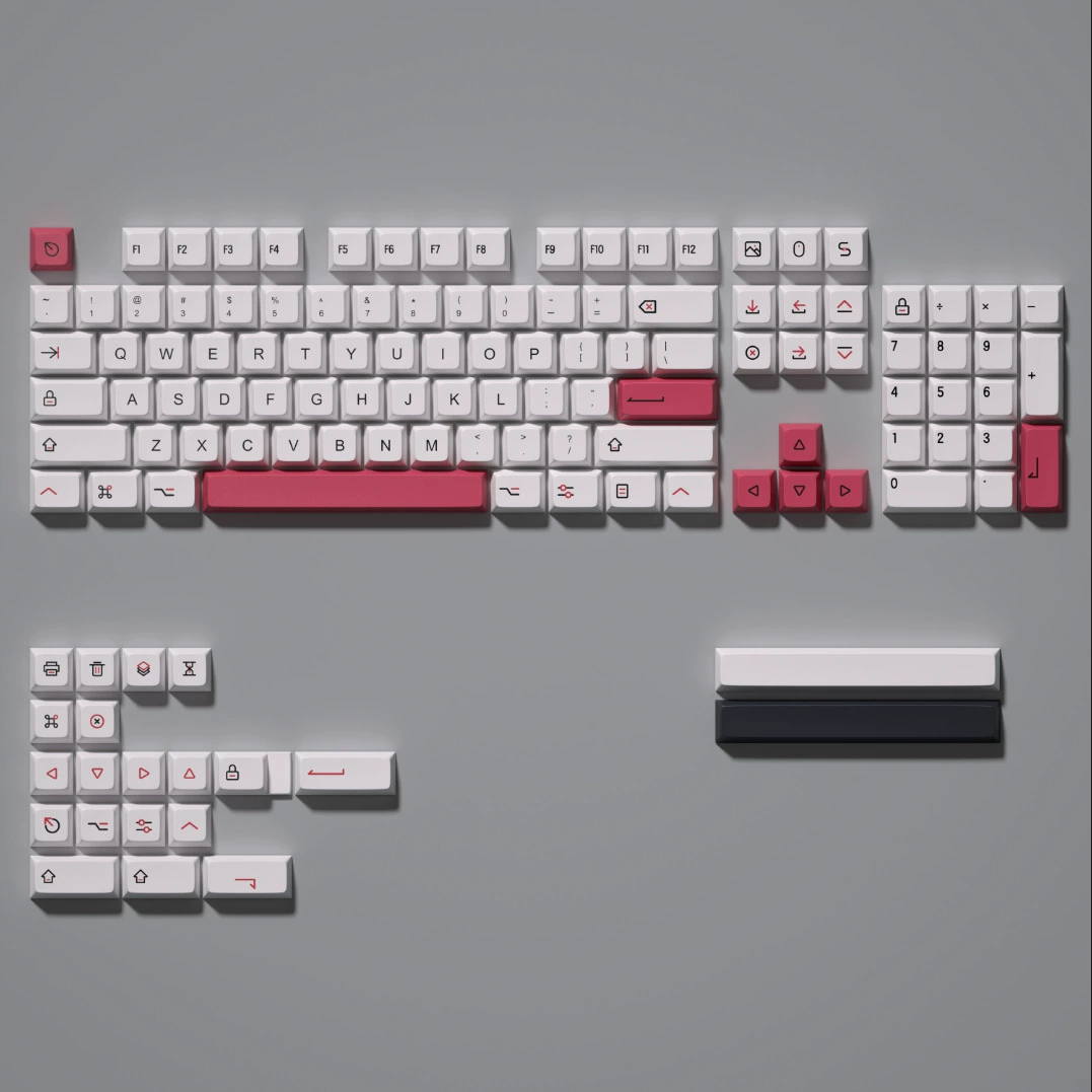 Клавиши/клавиши набора (XDA Paccharia) PBT с термопереносом, профиль XDA — полный набор 120–135 клавиш