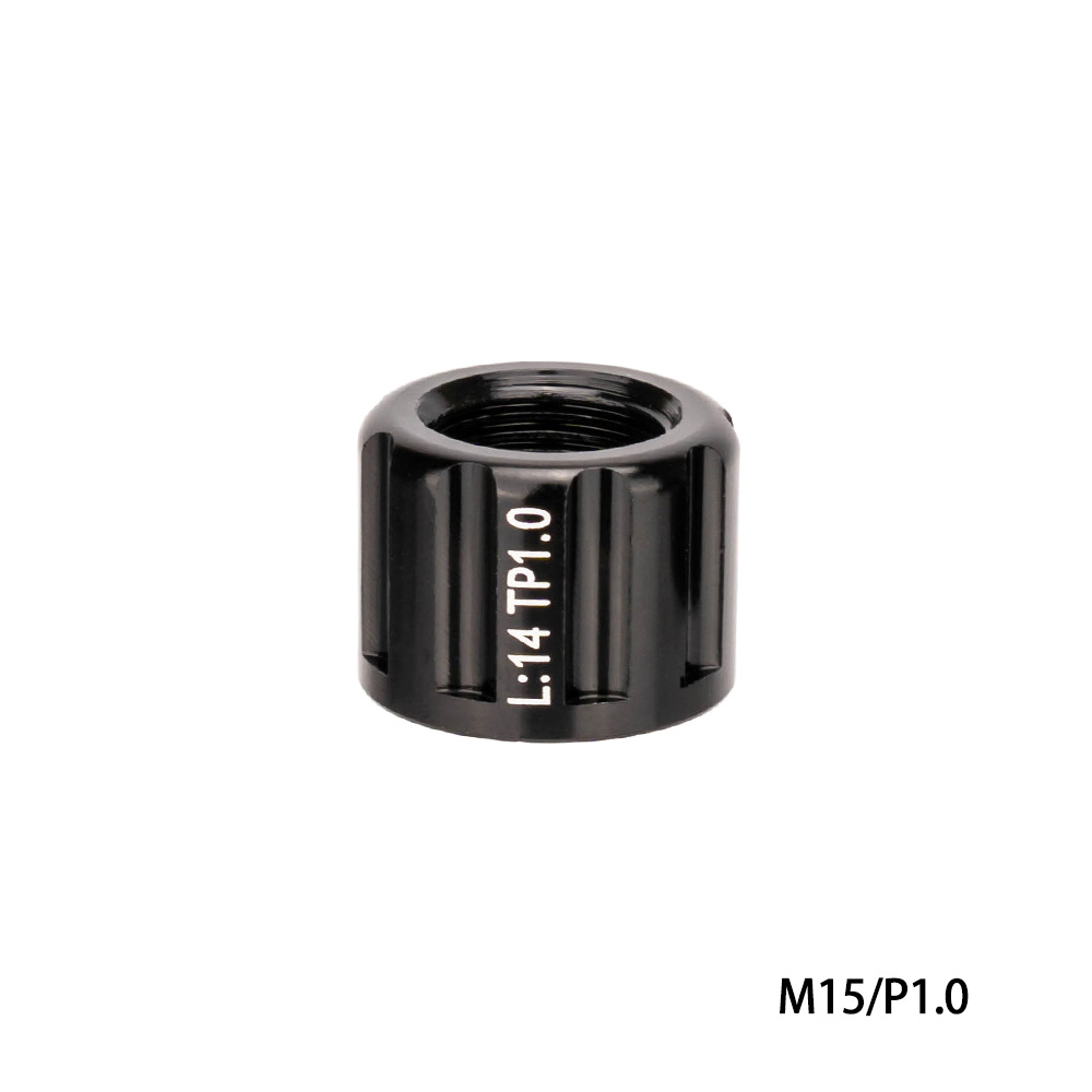 ZTTO Bicicleta Bicicleta Axle Tuerca M12 M15 Tapa del eje del barril para 1.0/1.5/1.75 eje del barril de paso