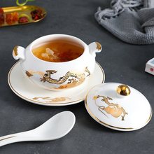 佛跳墙炖盅陶瓷带盖家用隔水炖燕窝煲汤盅炖罐碗蒸蛋酒店餐厅