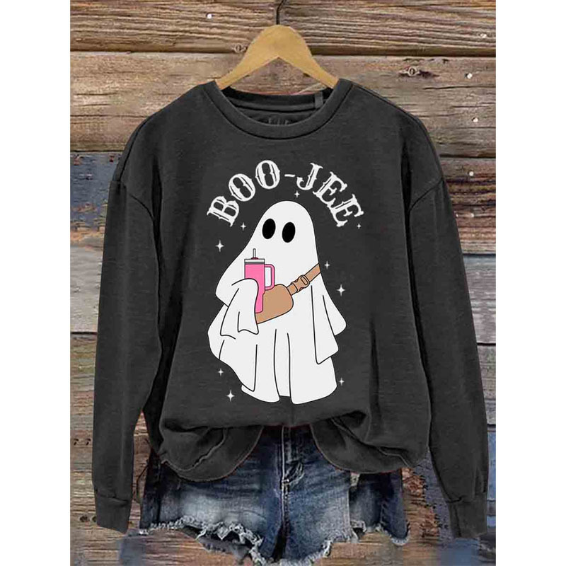 Trendy Spring/Autumn 2025 European and American Style Crew Neck Printed Sweatshirt Popular Casual Versatile Long Sleeve Unisex Top Sweatshirt