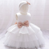 Small princess costume, children's dress with bow, photography props, special occasion clothing