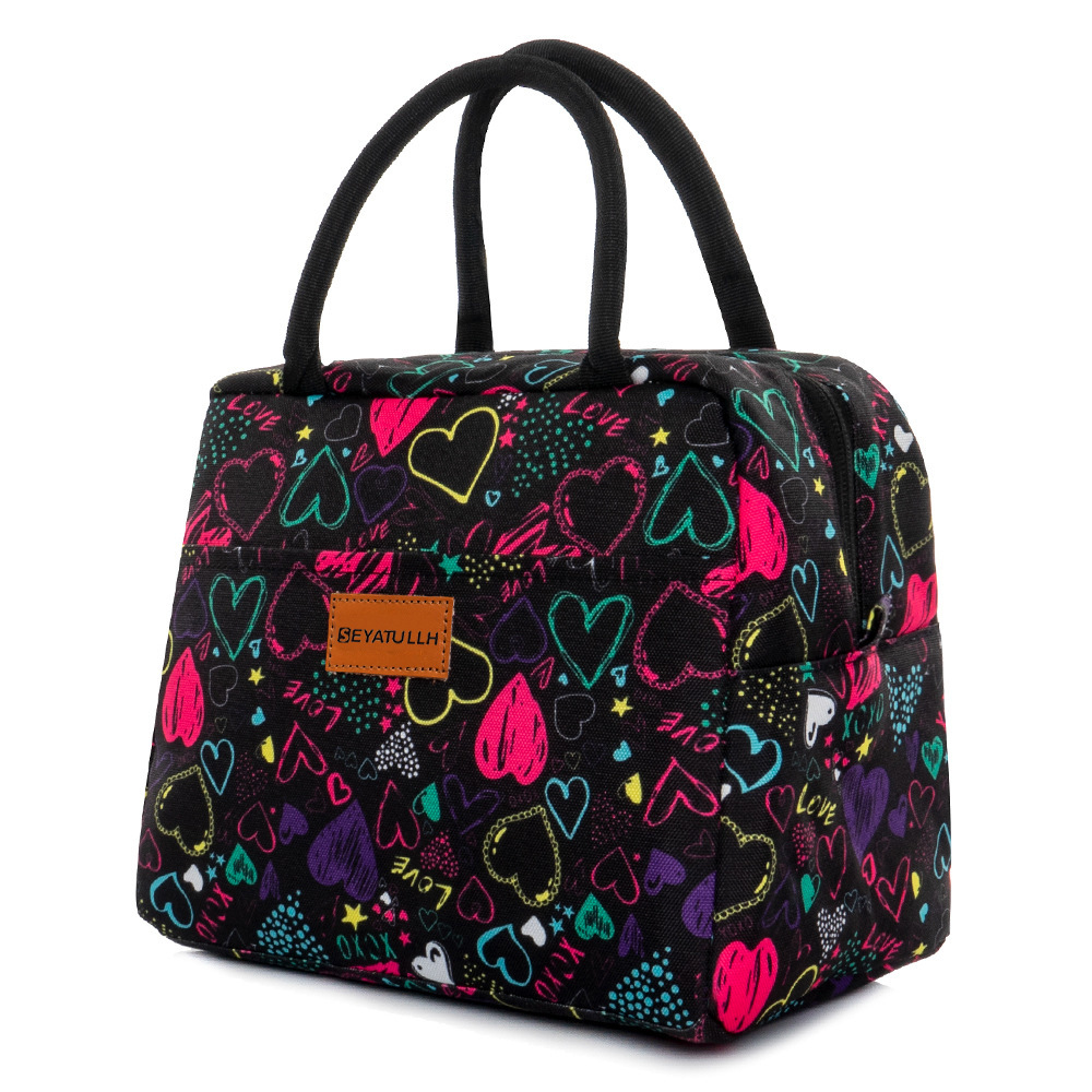 2025 New Lunch Bag Insulated Portable Printed Rice Portable Ice Bag Aluminum Foil Waterproof Large Capacity Storage