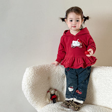 蔗梨童装女童秋套装2025新款儿童衣服小女孩洋气穿搭早秋宝宝秋装