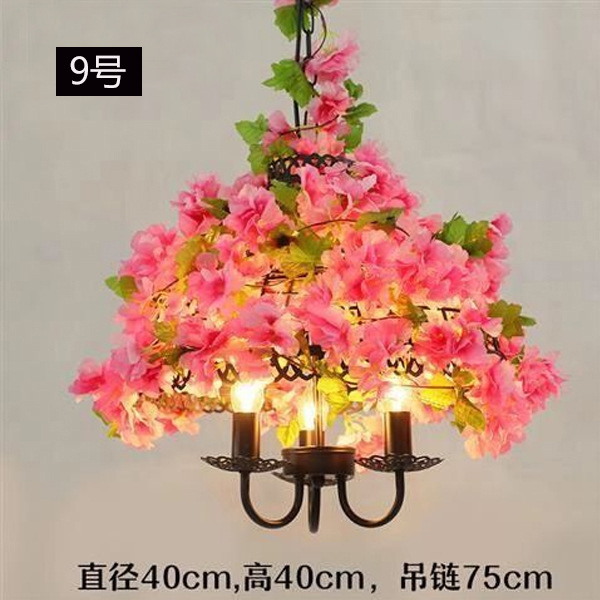 Lámpara Colgante Industrial para Plantas de Hierro Decorativa para Restaurante Bar y Cafetería