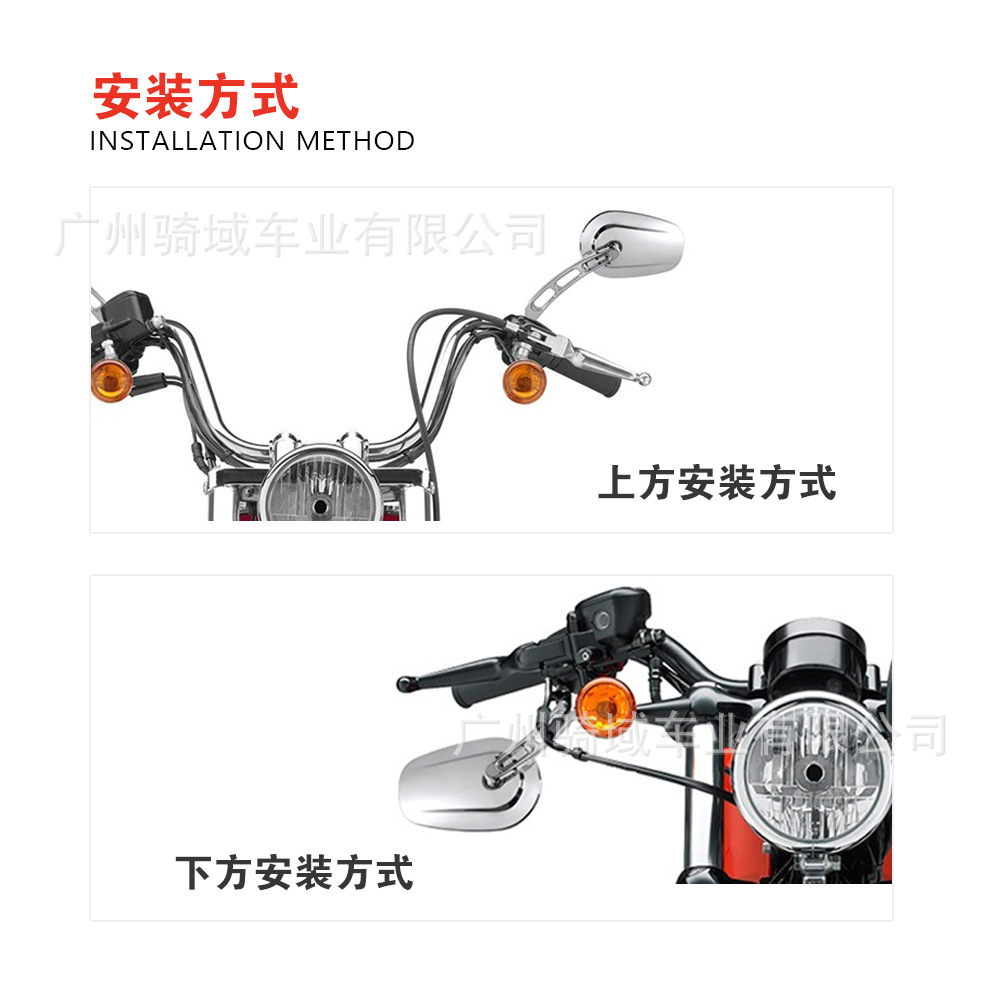 Cross-border best-selling Harley motorcycle retro model rearview mirror 883 Big Glide rearview mirror reflector