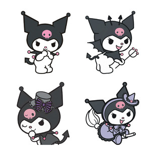 Electric car sticker cute cartoon kulomi decoration motorcycle battery car trunk scratch cover