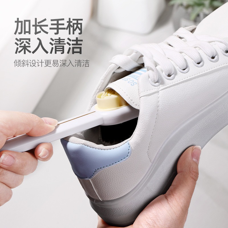 Cepillo para zapatos de piel de venado Cepillo de limpieza para zapatos de goma en bruto Cepillo de limpieza de doble cara de gamuza Cepillo para zapatos de goma descontaminante