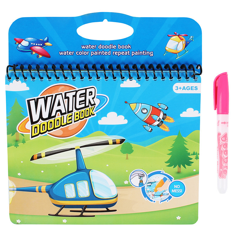 Libro Mágico de Pintura con Agua de Dibujos Animados para Niños de Papel Reutilizable image 7
